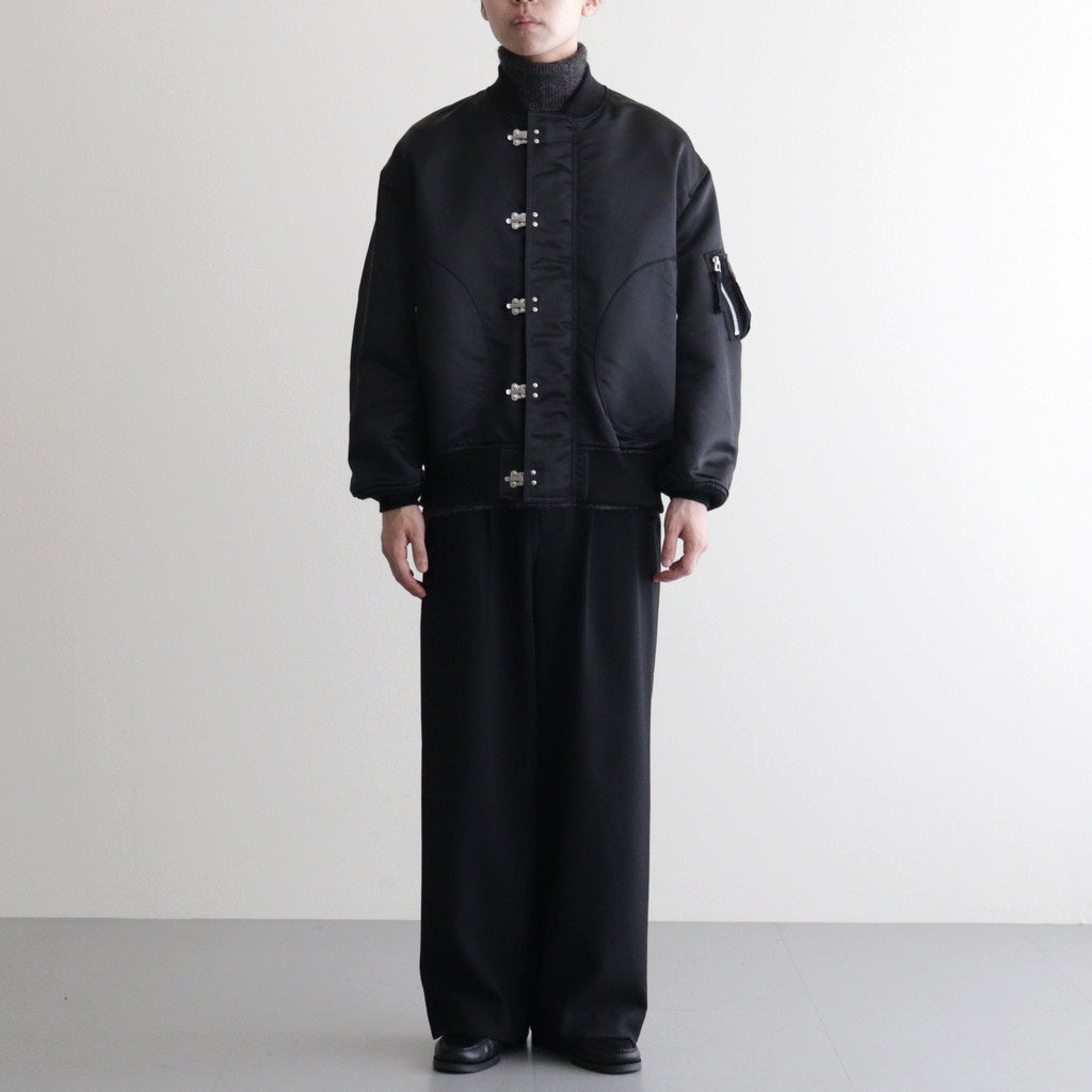 綿ナイロンダブルツイルブルゾン #BLACK [HP-J003-051] – ciacura