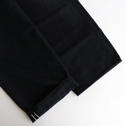 Selvage Denim Two Tuck Pants #BLACK DARK FADE [GU251-40188DB]