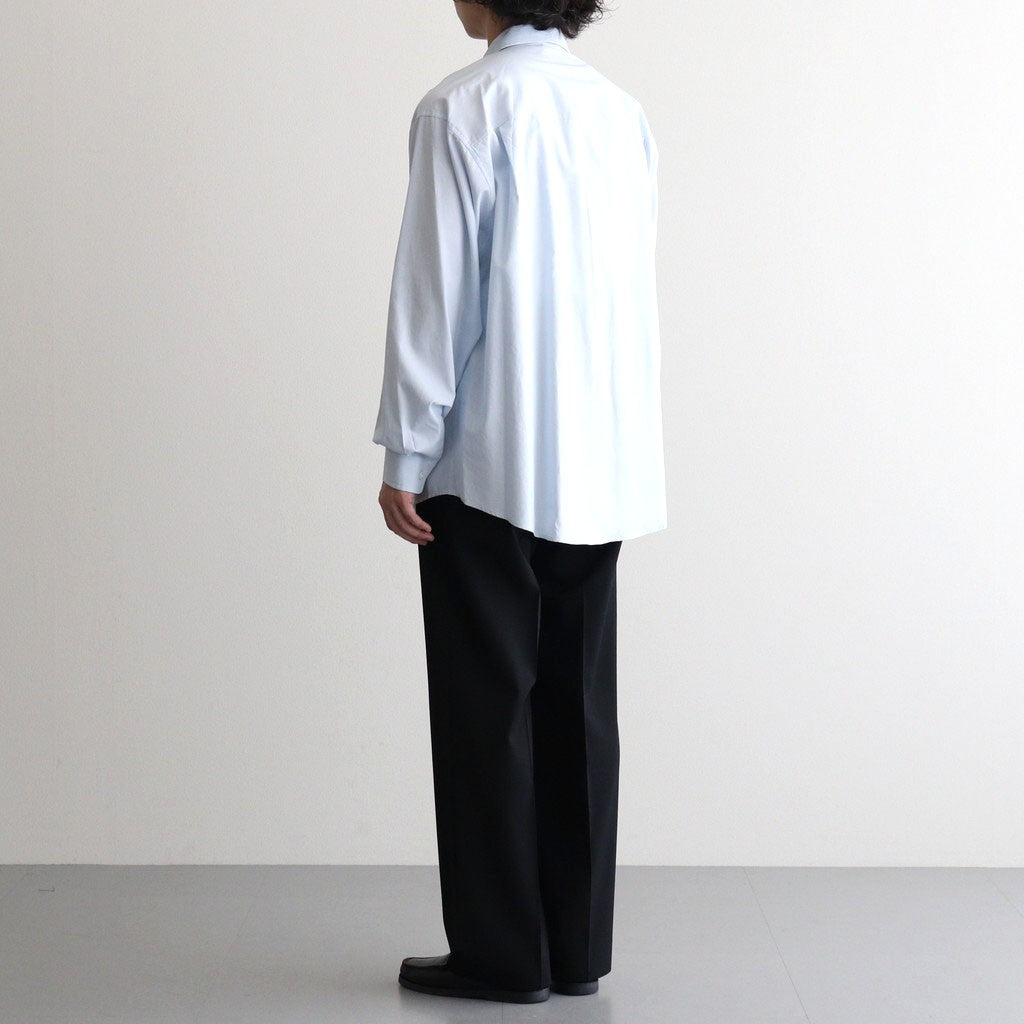WASHED FINX TWILL BIG SHIRT #LIGHT BLUE [A26AS02TN]