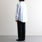 WASHED FINX TWILL BIG SHIRT #LIGHT BLUE [A26AS02TN]