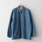 DENIM PULLOVER SHIRT #FADE INDIGO [FSC261-50187FB]