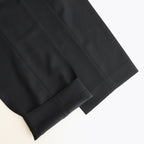 WOOL KID MOHAIR HOP SACK TWO-TUCK SLACKS #DARK NAVY [A25SP02MH]