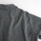 FDRSJK - ウール・千鳥 フロントジップジャケット #09 White × Black [SN_FR1403JK]