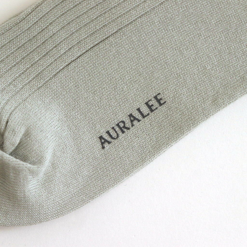 GIZA HIGH GAUGE SOCKS #PALE GREEN [A00S02SX-W]