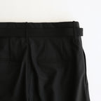 SUPER FINE TROPICAL WOOL TWO-TUCK SLACKS #BLACK [A25SP04MT]