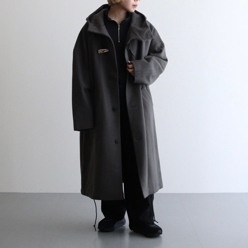 メルトンダッフルロングCT #GRAY [D224-C545]