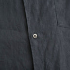 Linen L/S Oversized Regular Collar Shirt #C.GRAY [GM262-50039B]