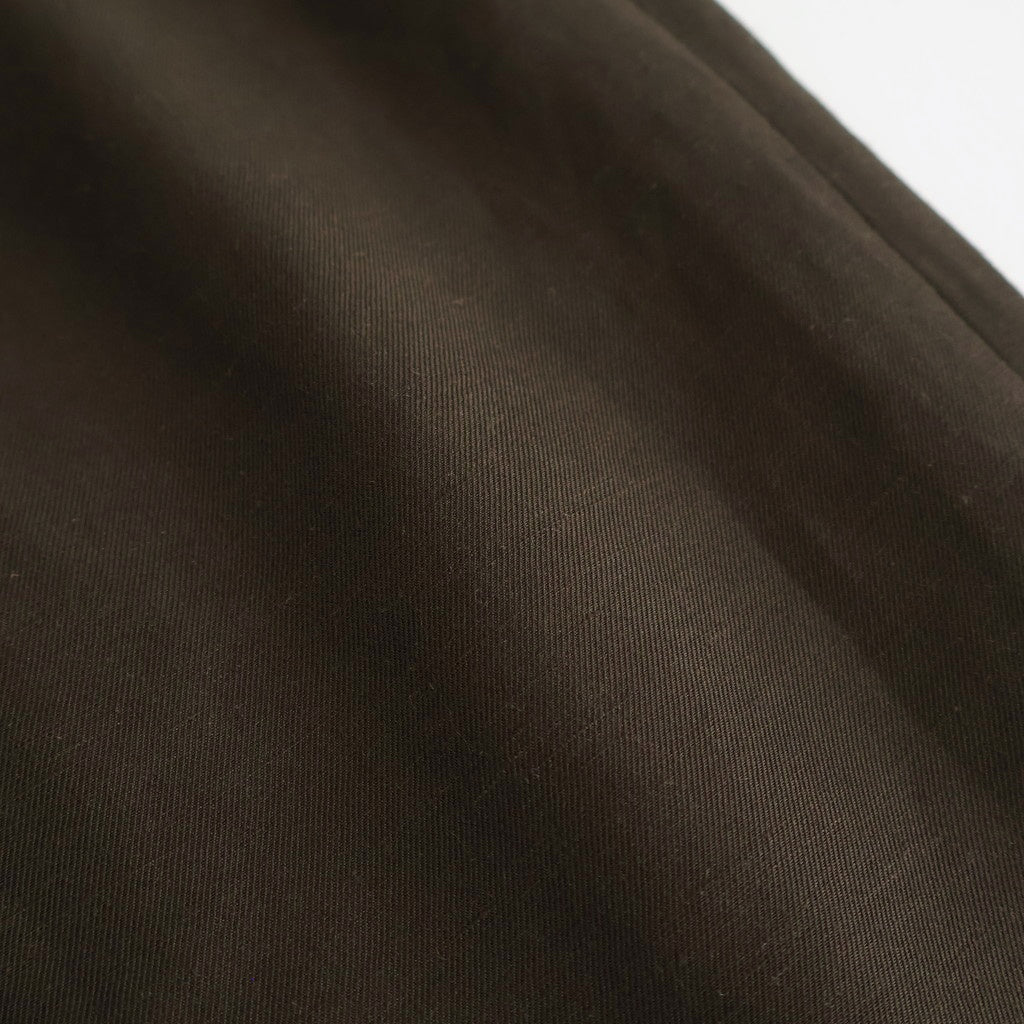VIS/LI/RA TWILL WIDE EASY SHORT TROUSERS #KHAKI BROWN [ST.1437]