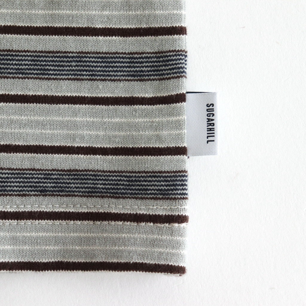 STRIPE TIGHT TANK TOP #SMOKE BLUE [2541000903]