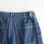 LIGHT-WEIGHT DENIM 1TUCK WIDE BAKER PANTS #INDIGO [YK25SS0931P]