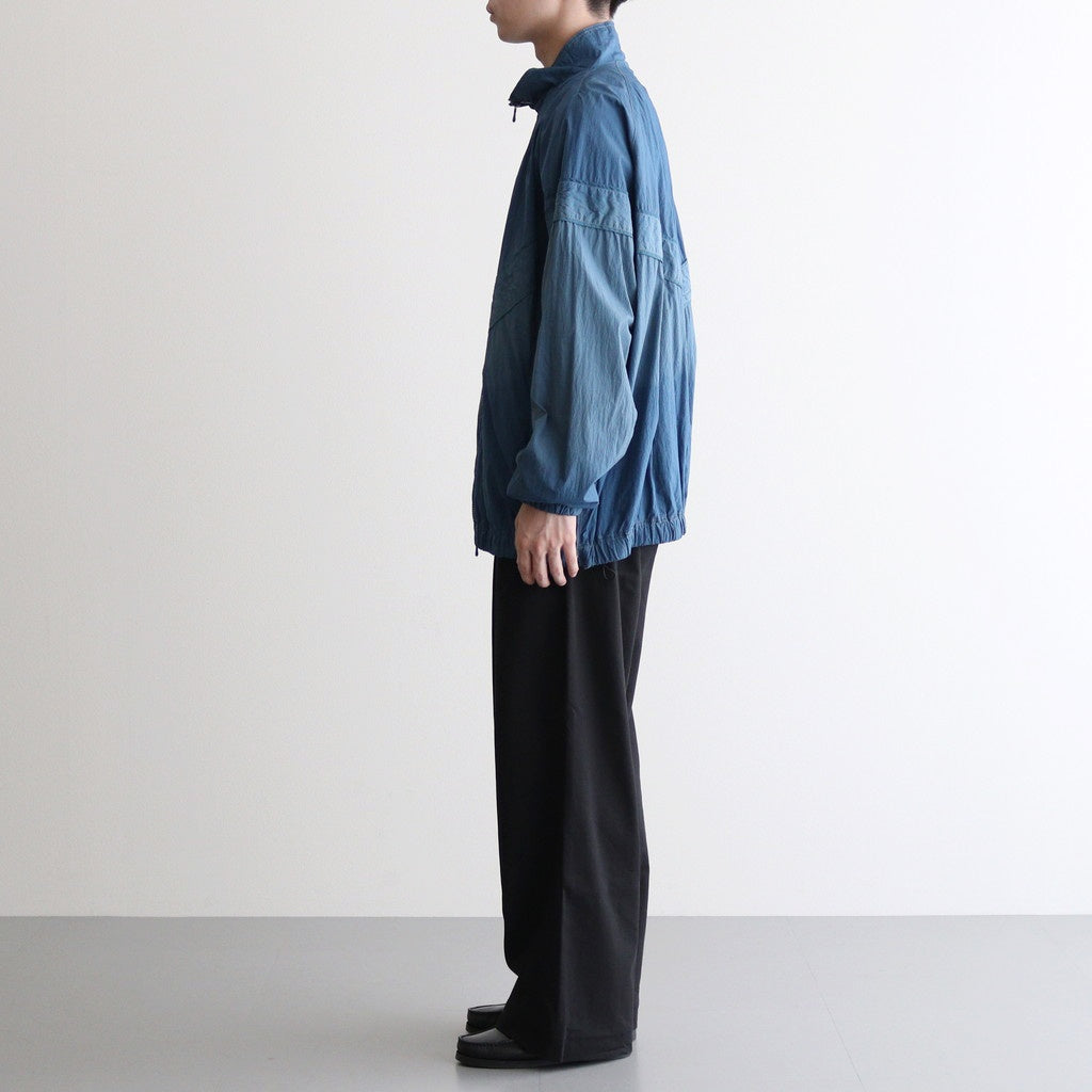 SPRAY PRINTED NYLON ZIP BLOUSON #OCEAN BLUE [YK23SS0463B]