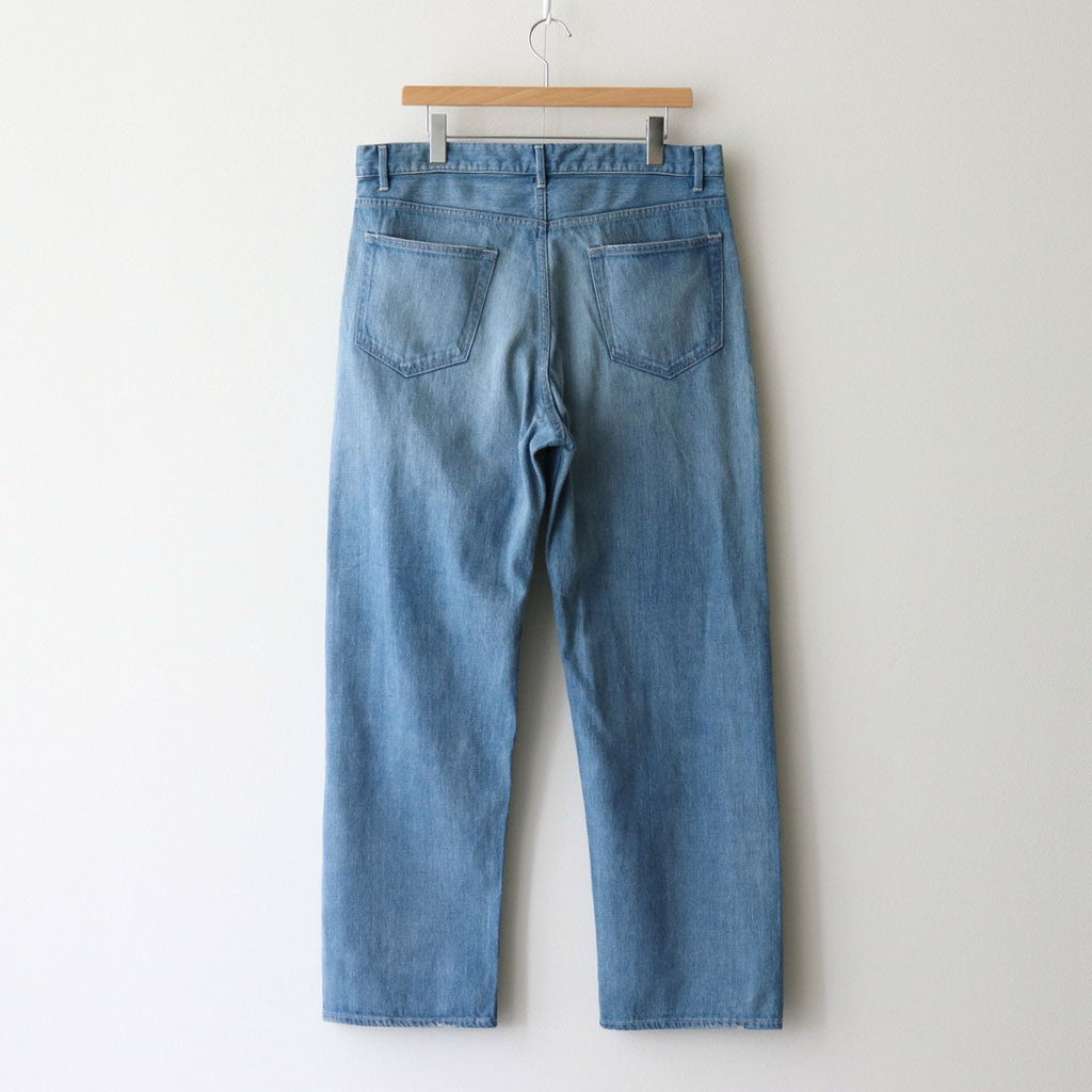 SELVEDGE FADED LIGHT DENIM WIDE PANTS #LIGHT INDIGO [A25SP03DE]