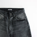 SELVEDGE FADED HEAVY DENIM PANTS #FADED BLACK [A24AP03DH]