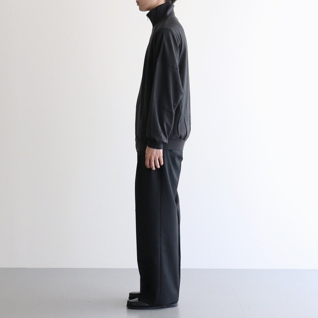 SUPER HIGH GAUGE SWEAT ZIP BLOUSON #INK BLACK [A25AB01CU]