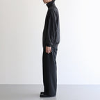 SUPER HIGH GAUGE SWEAT ZIP BLOUSON #INK BLACK [A25AB01CU]