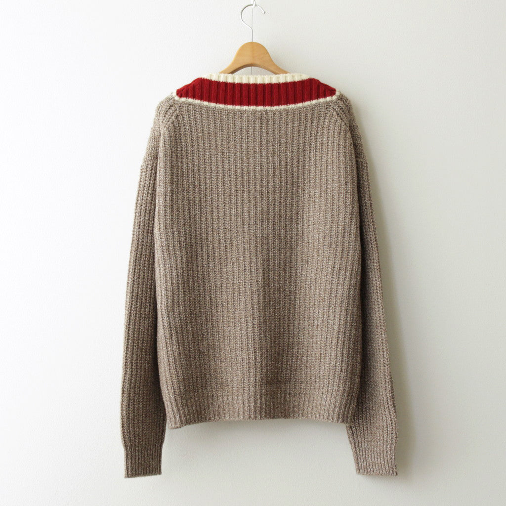 WILD NATURE YARN ‘HOMIE’ SWEATER #TERRACOTTA [NG23W-03SW01C]