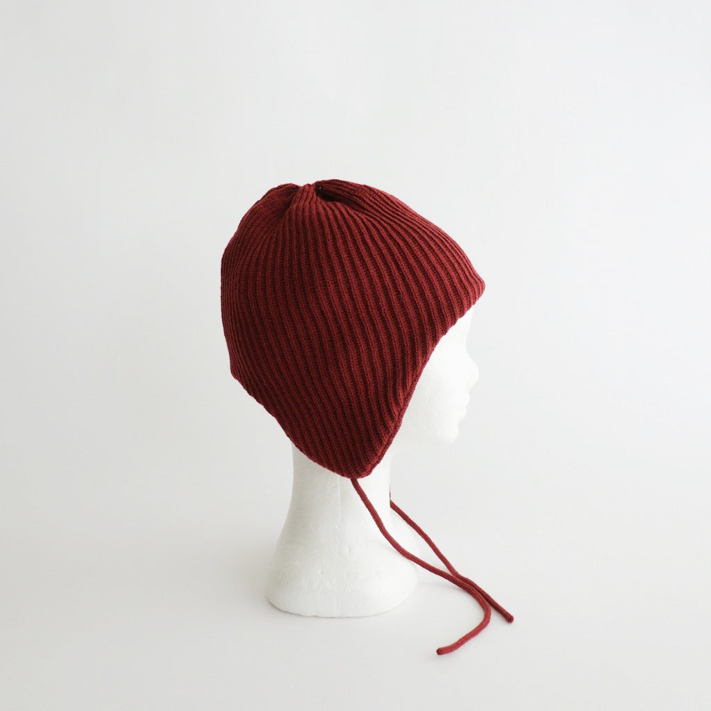 EAR FLAP BEANIE #MAROON [R5115-AW25]