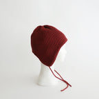 EAR FLAP BEANIE #MAROON [R5115-AW25]