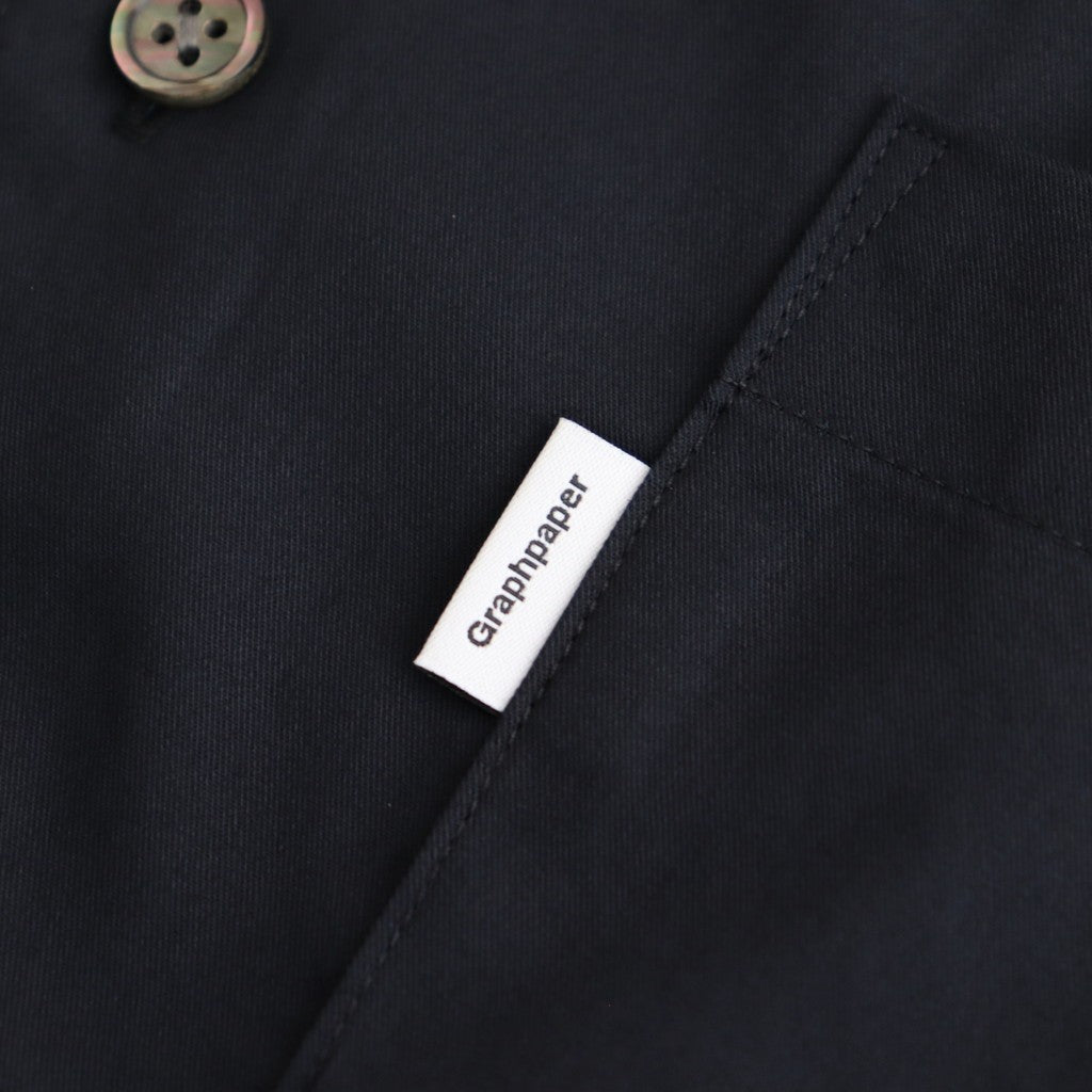 Solotex Twill S/S Oversized Box Shirt #NAVY [GM251-50323B]