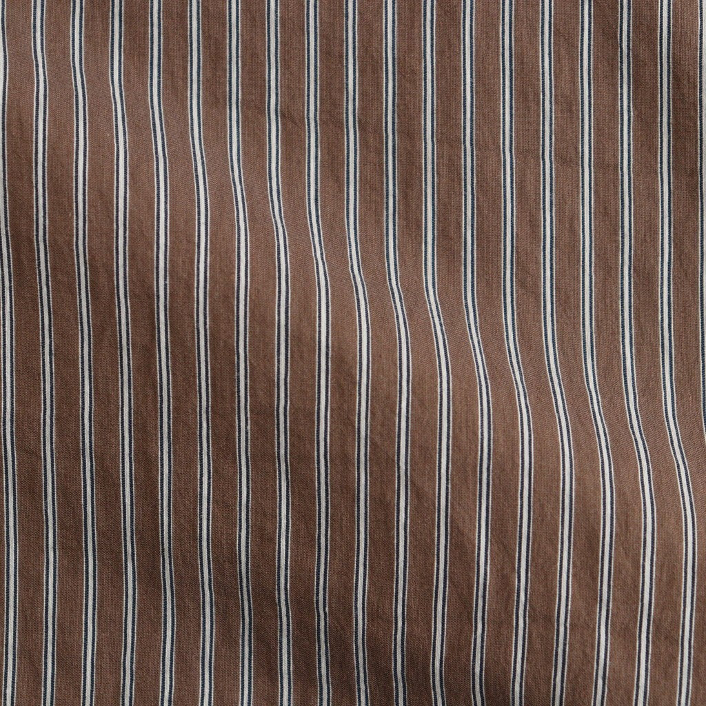 HRAFTeX S/S STRIPE SHIRT #BROWN STRIPE [FSC262-50008]
