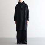 FMFOCT| Nylon Tussor Garment Dye Mod Coat #BLACK [RB_FR1003CT]