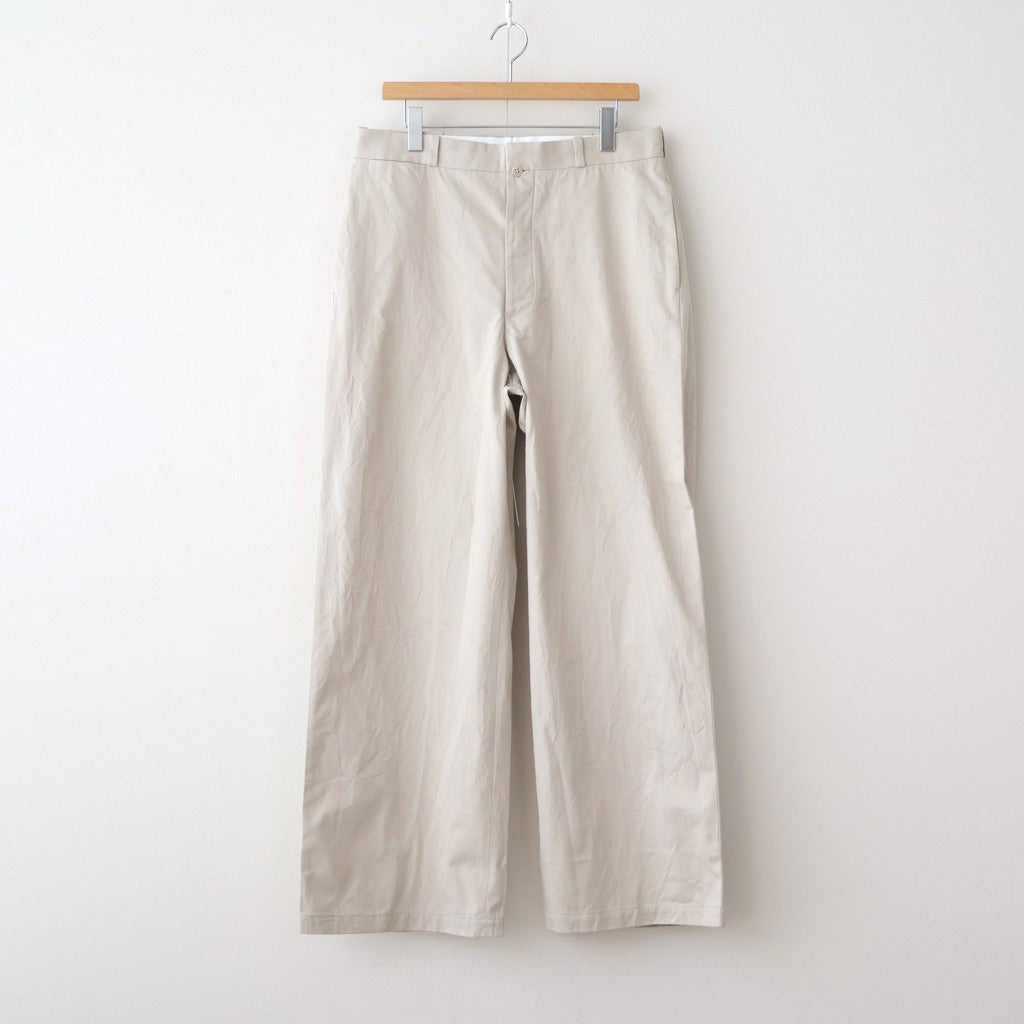 Chino Trousers - Wide #BEIGE [11052603]