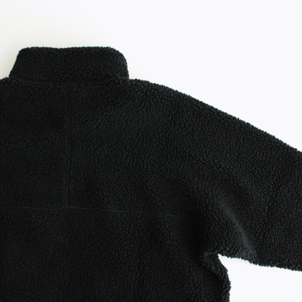 綿ウールボア ブルゾン #BLACK [HN-T018-051]