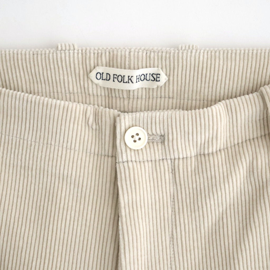 Cotton & Rayon Corduroy Pants #Off-White [OFH011PT11]