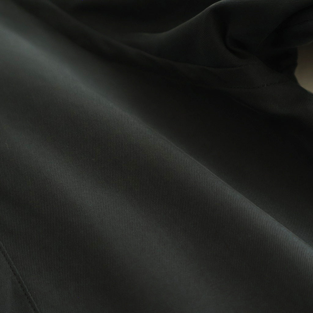 CUPRO TWILL OVERSIZED LS SHIRT #BLACK [ST.1459]