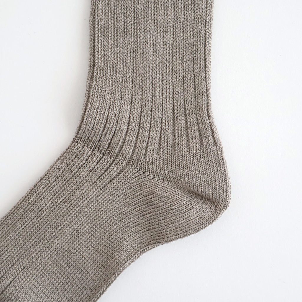 ORGANIC DAILY 3 PACK CREW SOCKS #GRAYGE [R1123-AW25]