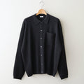 Crepe Knit Shirt #BLACK [2601-006]