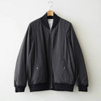 FIBRIL NYLON SATIN FLIGHT JACKET #CHARCOAL GRAY [JKAGLW0200]