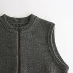 L-G Zip-up Vest #Gray [2403-020]