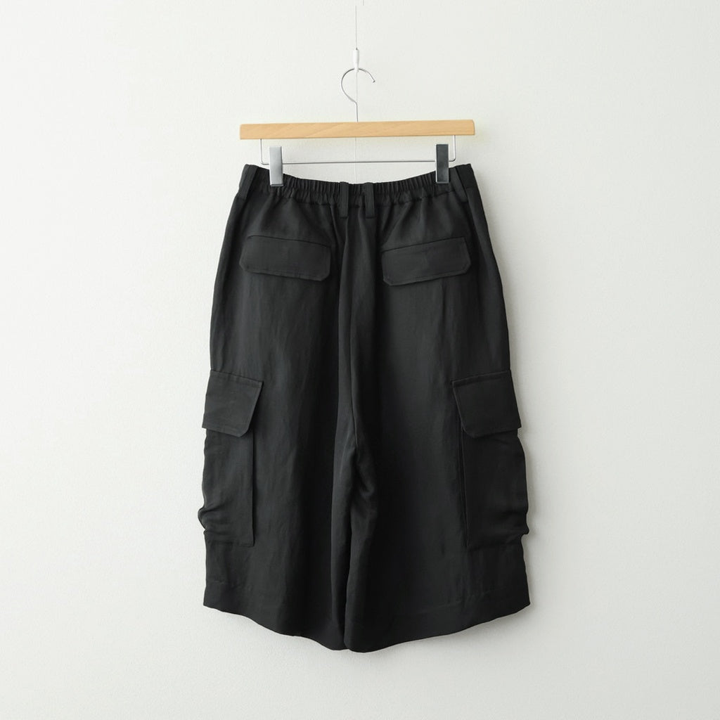 VIS/LI BRIGHT TWILL CARGO SHORT TROUSERS #DARK CHARCOAL [ST.1458