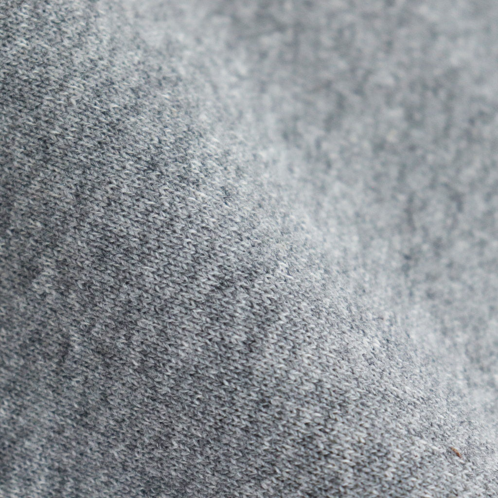 綿裏毛起毛 ハーフジップパーカー #GRAY [HN-T024-051]