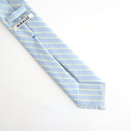 SUPER FINE WOOL STRIPE TIE #SAX BLUE STRIPE [A26ST03WW]