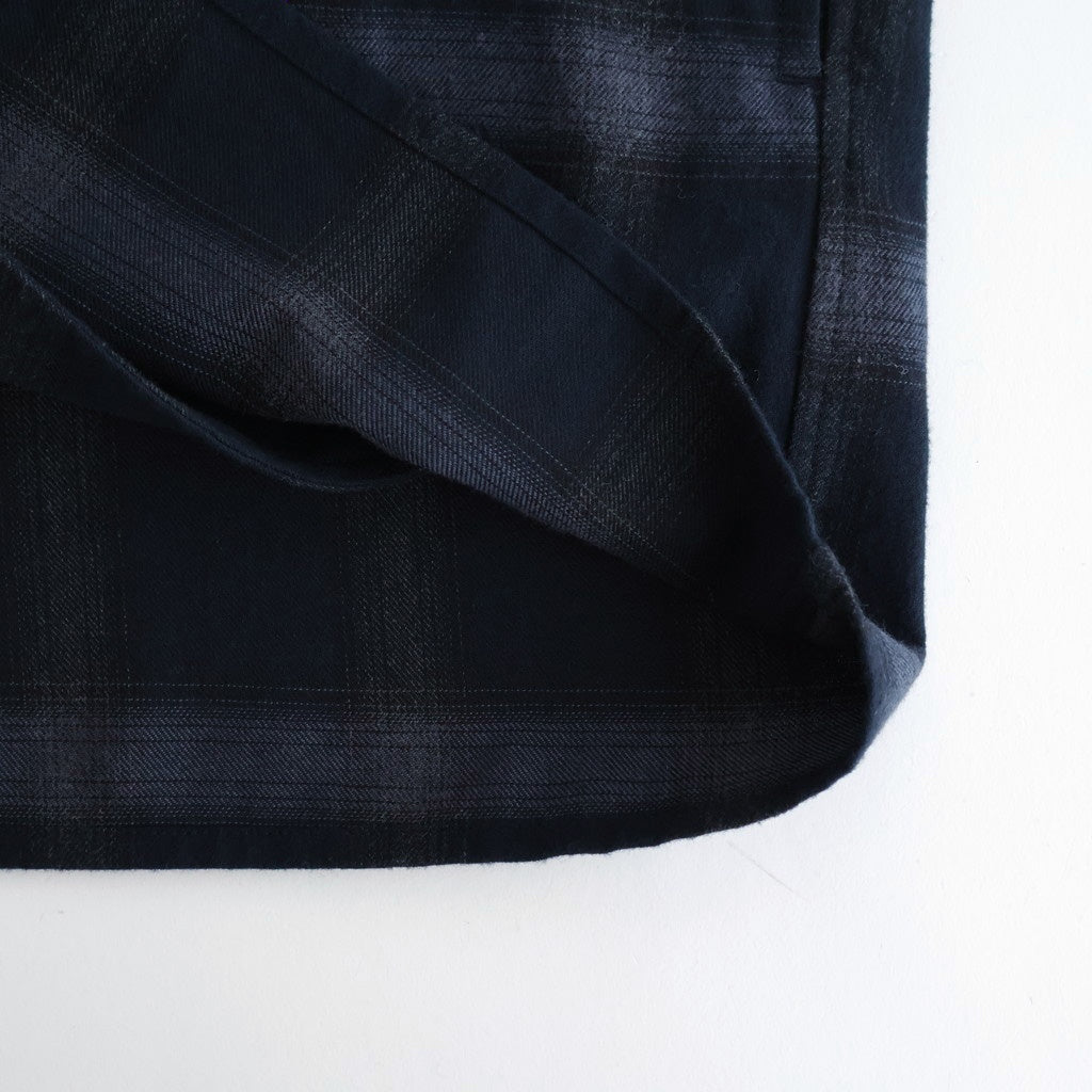 FLANNEL CHECK OVER YOKE SHIRT #NAVY [FSC253-50129]