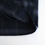 FLANNEL CHECK OVER YOKE SHIRT #NAVY [FSC253-50129]