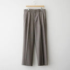 SUPER LIGHT WOOL TWO-TUCK SLACKS #TOP BROWN [A26AP05OS]