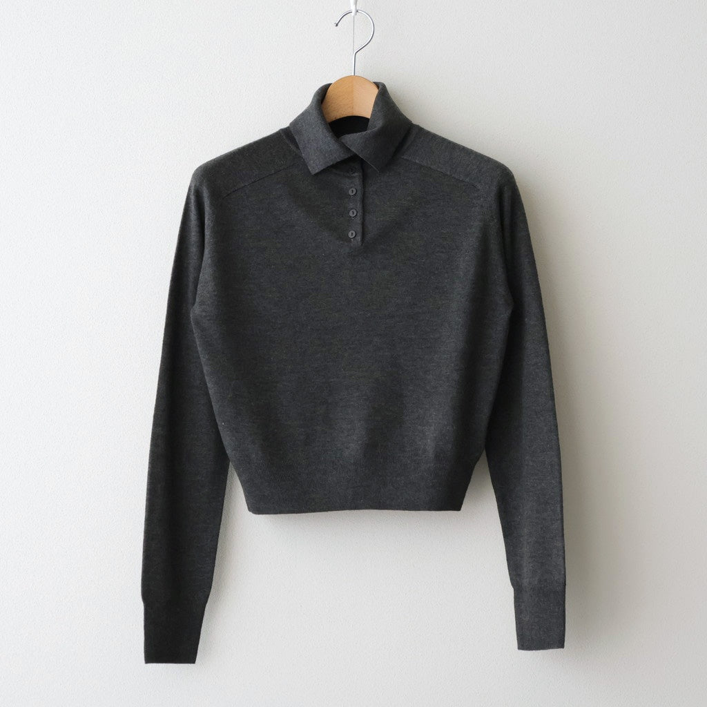 Front Botton Knit #C/GRY [12520535]