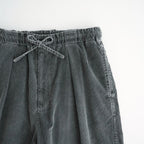 Corduroy 1Pleated Easy Trousers #Black [YK26FW01339P]