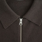 Co/Wo Moss Stitch Zip Blouson #BROWN [2603-003]