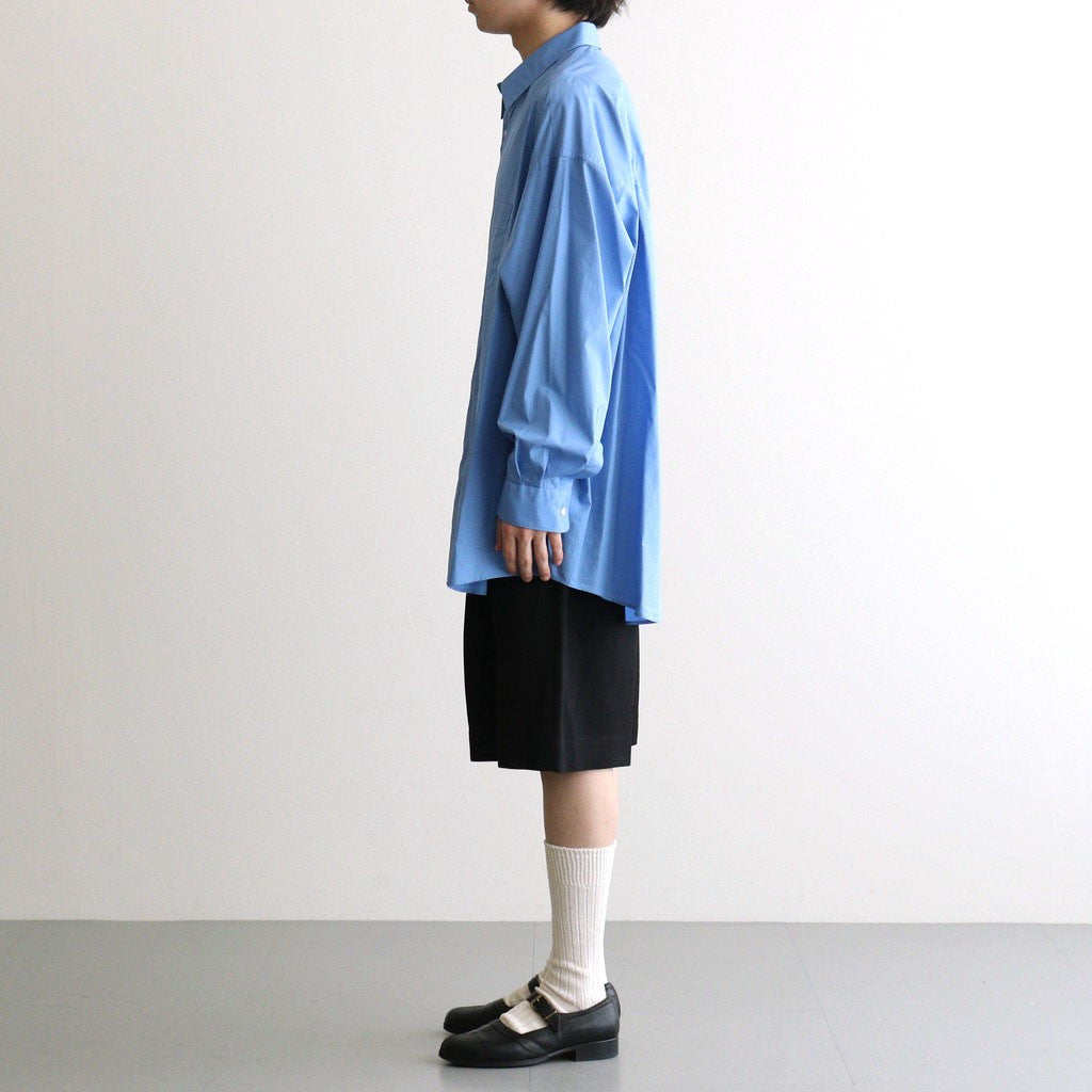 VIS/LI/RA TWILL WIDE EASY SHORT TROUSERS #BLACK [ST.1437]