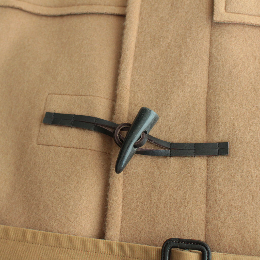BROKEN DUFFLE COAT #BEIGE [YK23FW0520C]