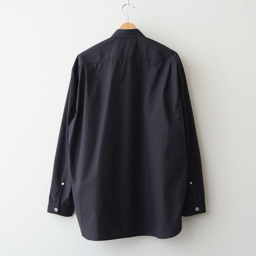 綿タイプライター L/S シャツ #BLACK [HQ-B002-051]