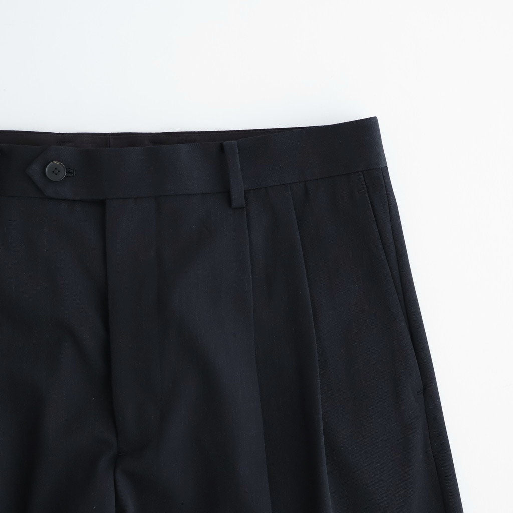 LIGHT WOOL MAX GABARDINE SHORTS #TOP BLACK [A26SP05MG]