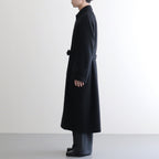 SUPER FINE WOOL MOSSER SOUTIEN COLLAR COAT #BLACK [A25AC04WM]
