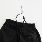 VIS/LI/RA TWILL WIDE EASY SHORT TROUSERS #BLACK [ST.1437]