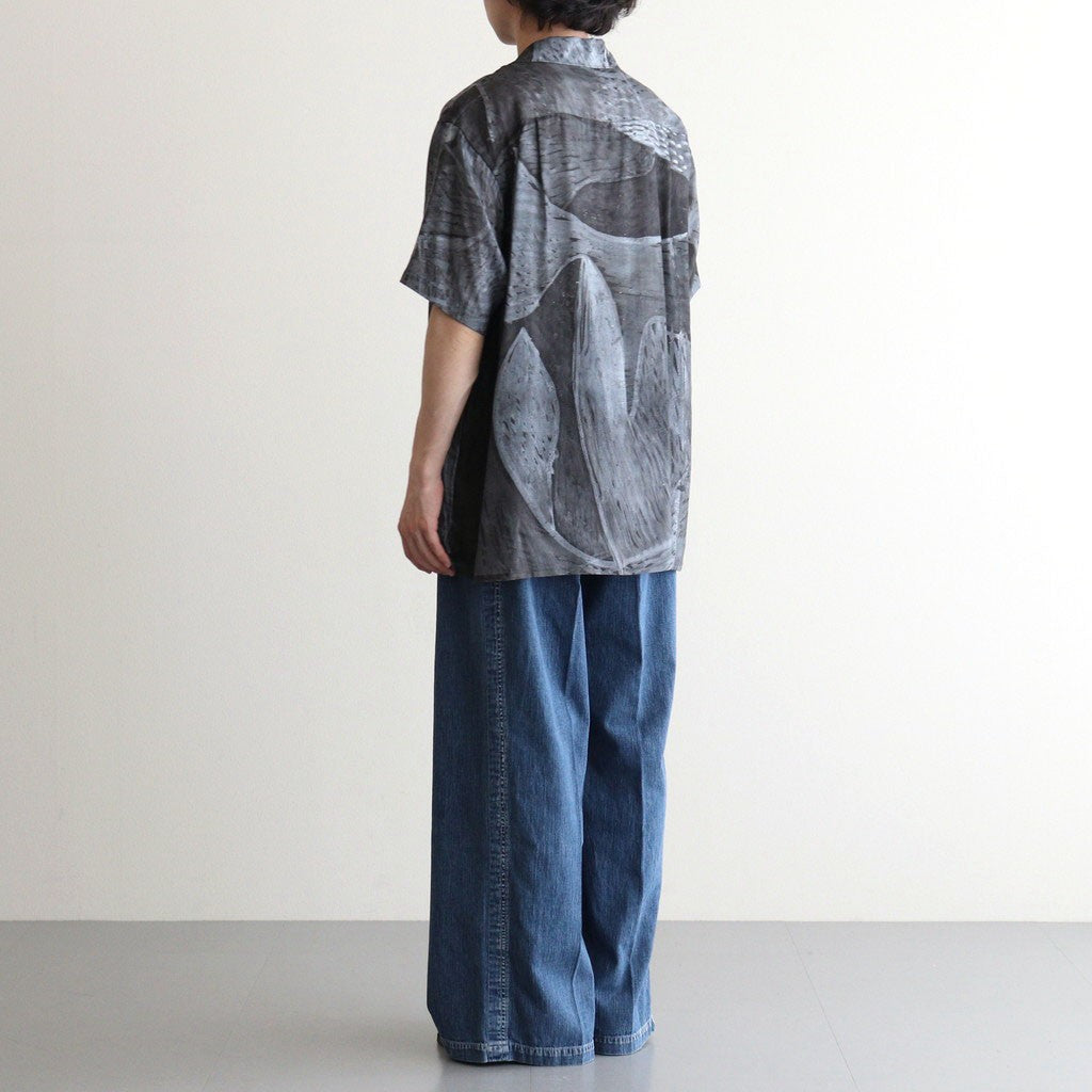 LIGHT-WEIGHT DENIM 1TUCK WIDE BAKER PANTS #INDIGO [YK25SS0931P]