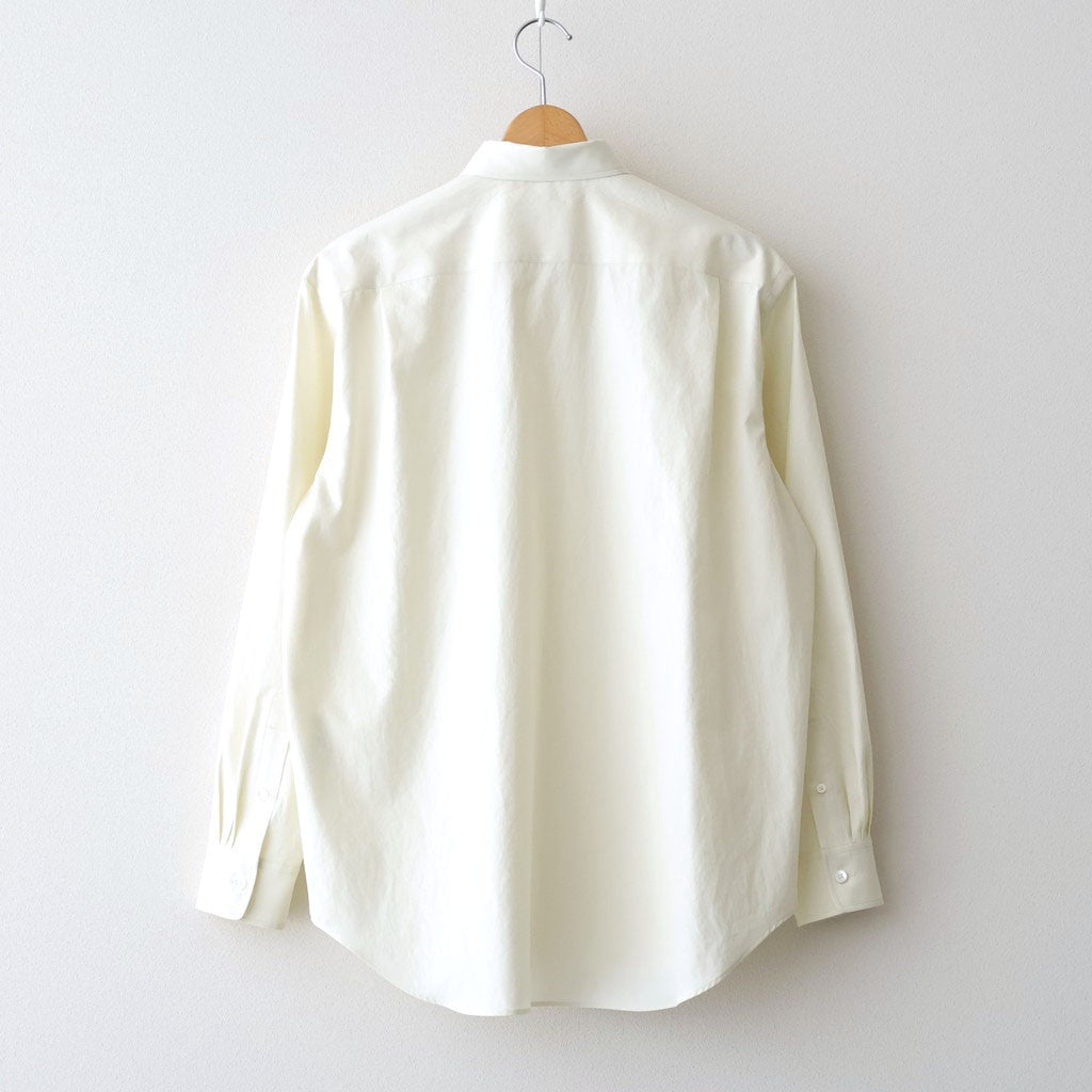 WASHED FINX TWILL SHIRT #VANILLA [A26SS04TN]
